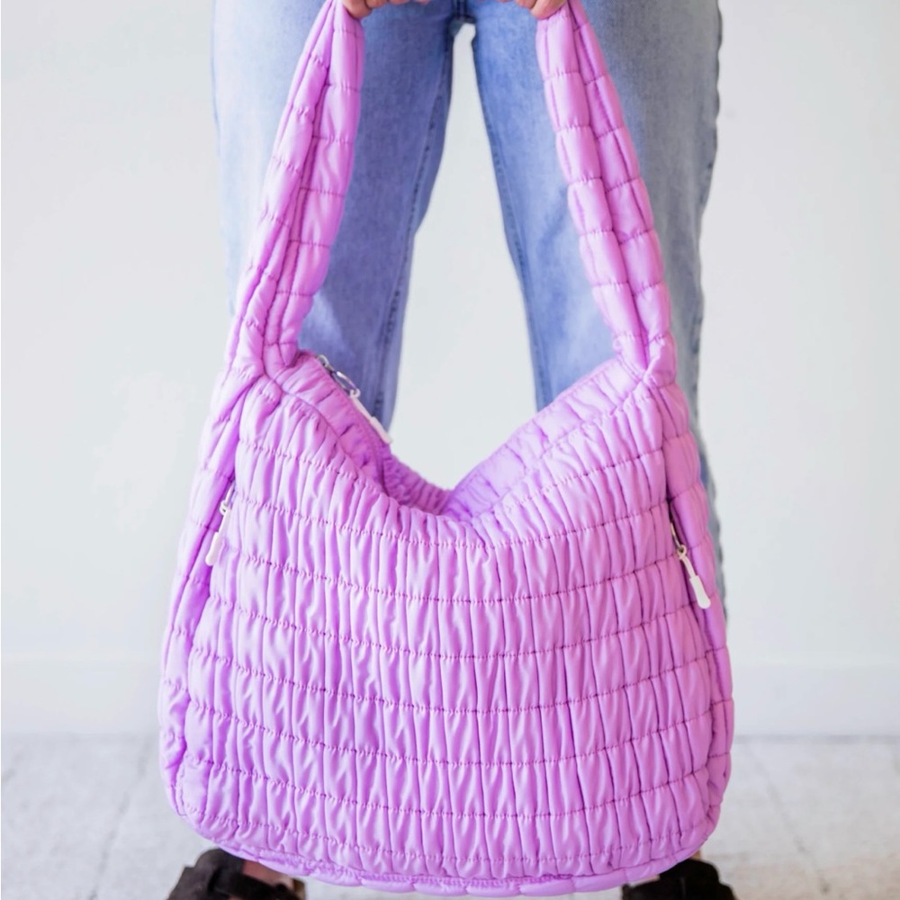 SweetHoney puffer tote.